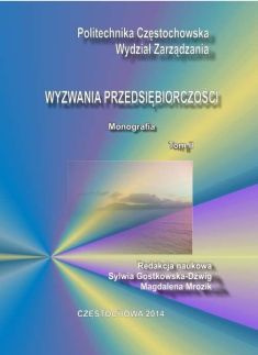 WYZWANIA PRZEDSIĘBIORCZOŚCI Magdalena Mrozik, Sylwia Gostkowska – Dźwig